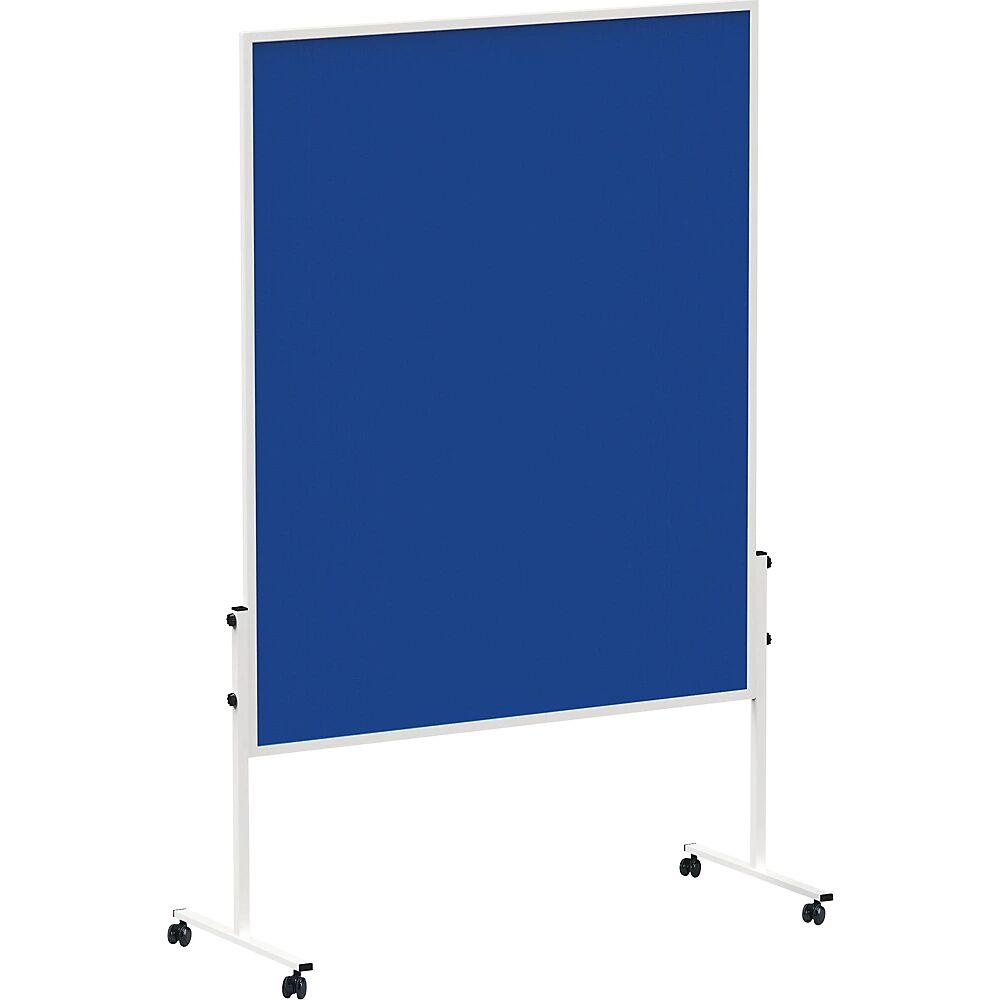MAUL Panel para conferencias solid, rodante, fieltro de color azul