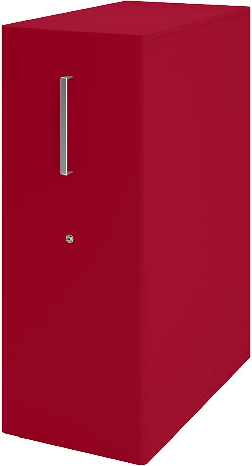 BISLEY Mueble auxiliar Tower™ 4, con cubierta, colocación a la derecha, 3 baldas, rojo cardenal