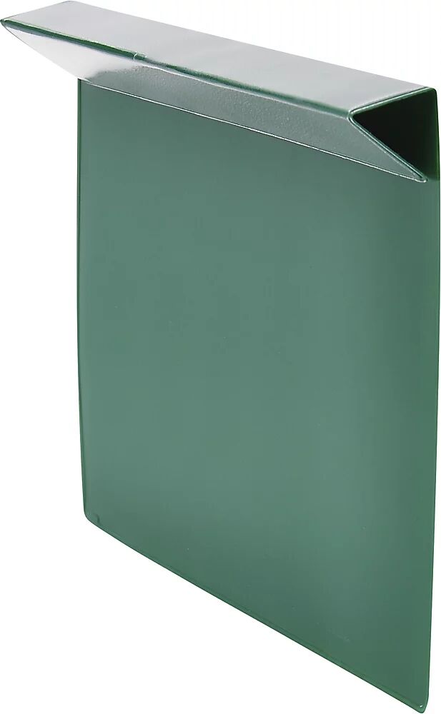 kaiserkraft Bolsas rotulables, UE 100 unid., para bastidores superponibles de madera, formato de papel DIN A5, verde