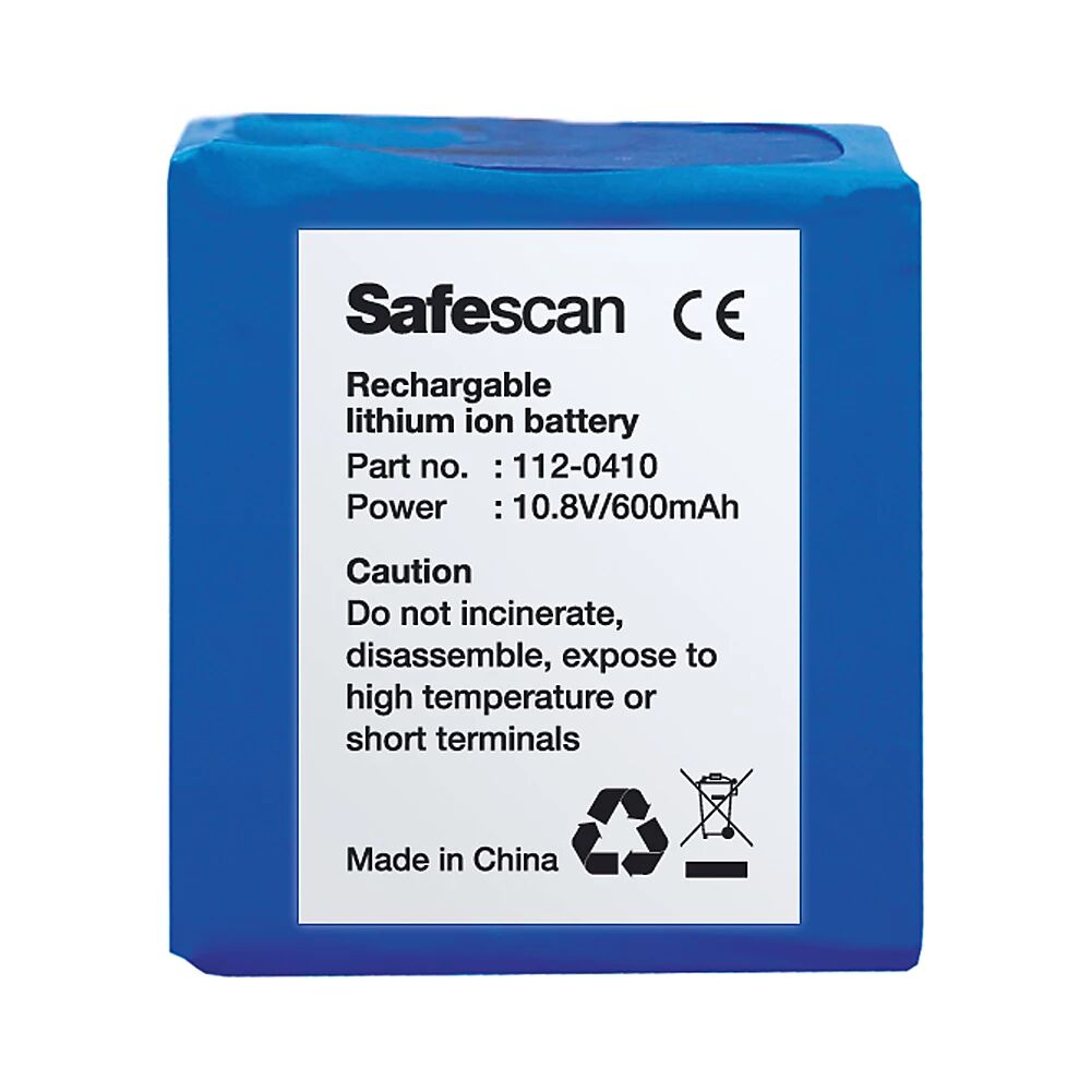 Safescan Batería recargable, para detectores de billetes falsos 155-S, 165-S y 185-S, LB-105