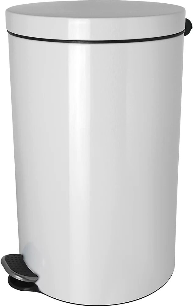 helit Colector de residuos con pedal, con iones de plata, capacidad 5 l, H x Ø 280 x 210 mm, blanco