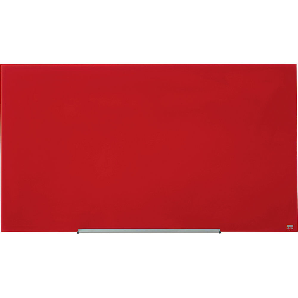 nobo Panel rotulable de cristal WIDESCREEN, 57'' - A x H 1264 x 711 mm, rojo