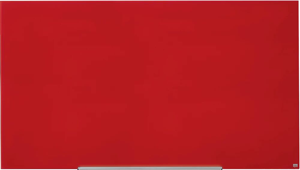 nobo Panel rotulable de cristal WIDESCREEN, 85'' - A x H 1883 x 1059 mm, rojo