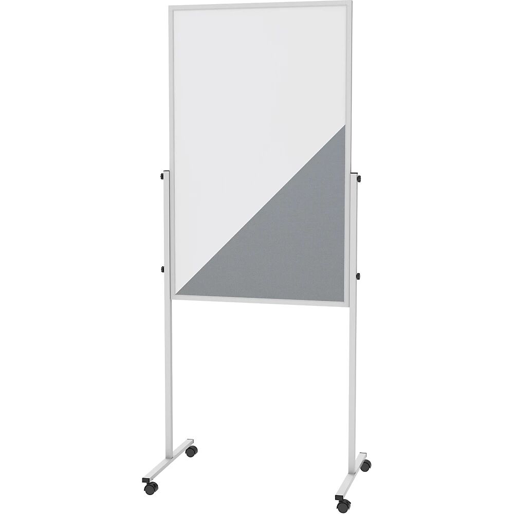 MAUL Panel para conferencias solid, panel rotulable / fieltro gris, H x A del panel 1200 x 750 mm