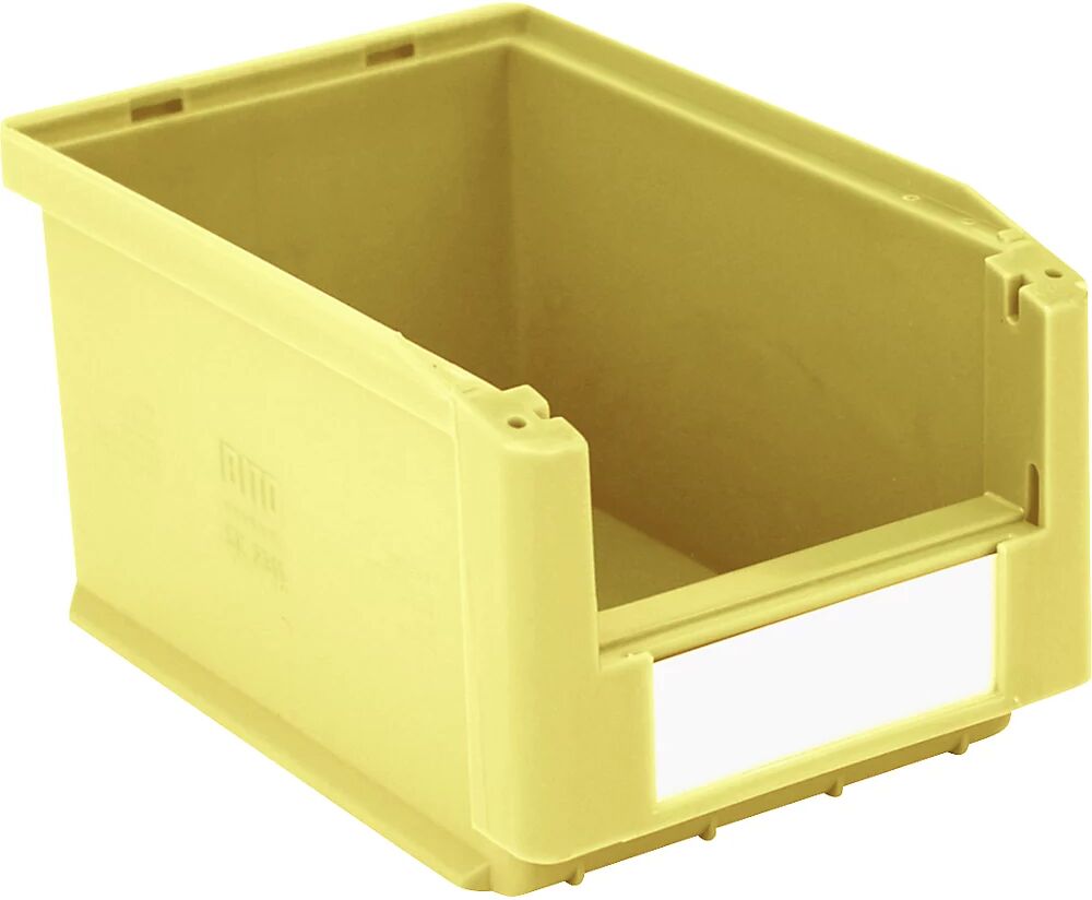 BITO Caja visualizable, L x A x H 230 x 150 x 125 mm, UE 20 unid., amarillo