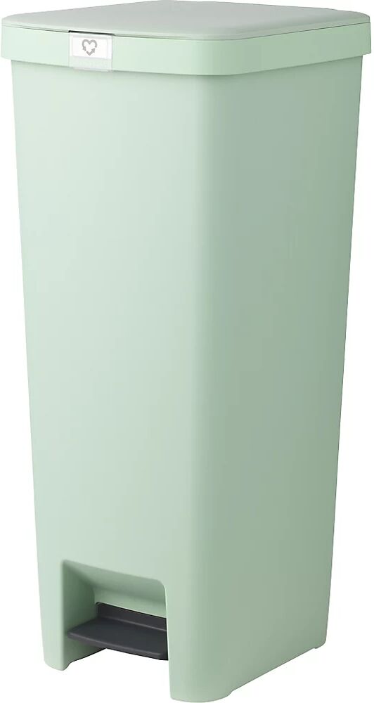 kaiserkraft Cubo de pedal Step Up, capacidad 40 l, gris jade