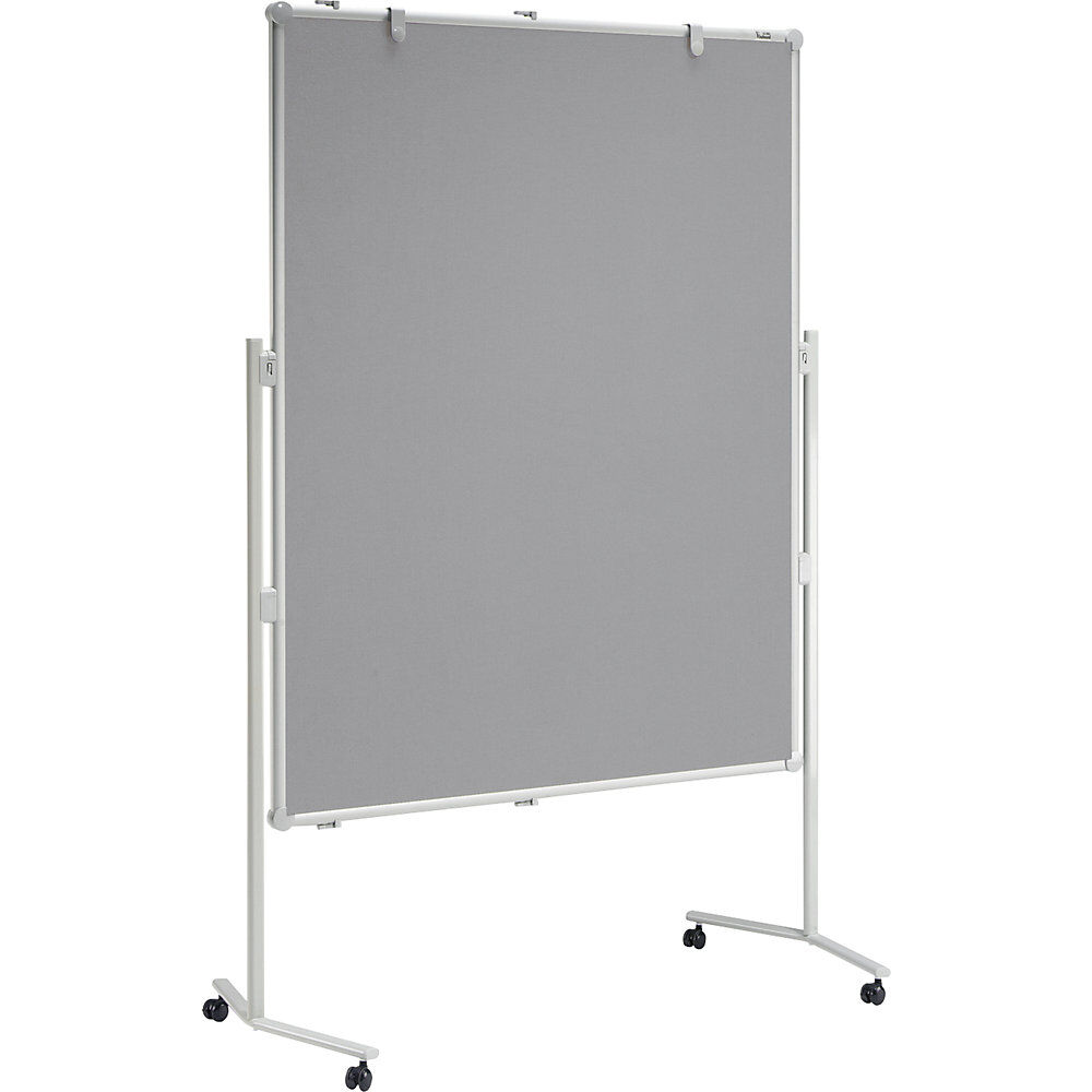 MAUL Panel para conferencias pro, superficie textil, gris, A x H 1200 x 1500 mm