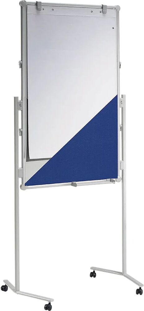 MAUL Panel de presentación multiusos pro, tela azul / panel rotulable, A x H 750 x 1200 mm