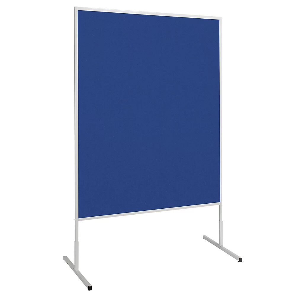 MAUL Panel para conferencias, fieltro azul, A x H 1200 x 1500 mm
