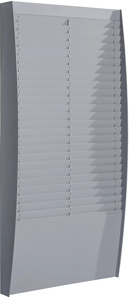 kaiserkraft Panel clasificador, 2 x 25 compartimientos, H x A x P 1120 x 544 x 129 mm, aluminio blanco