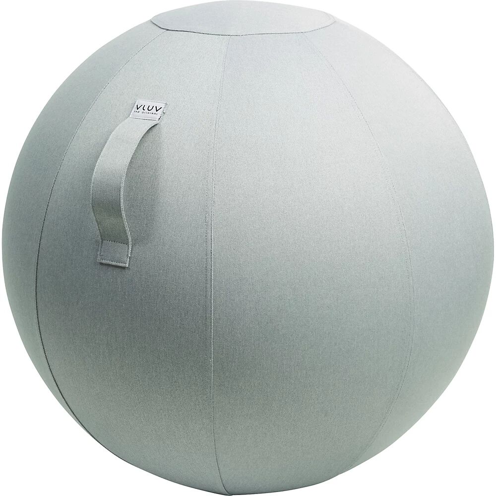 VLUV Balón asiento LEIV, funda de tela con aspecto de lona, 700 - 750 mm, gris plata