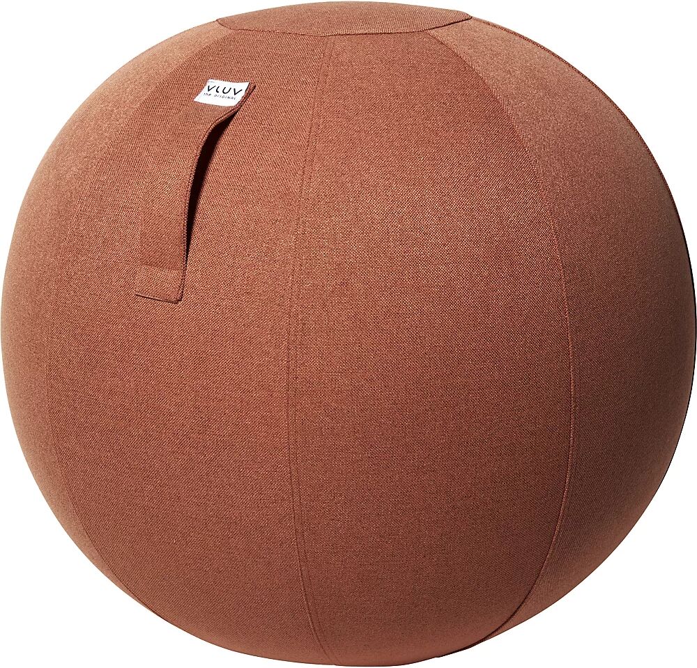 VLUV Balón asiento SOVA, tejido del tapizado en tonos naturales, 600 - 650 mm, naranja salmón