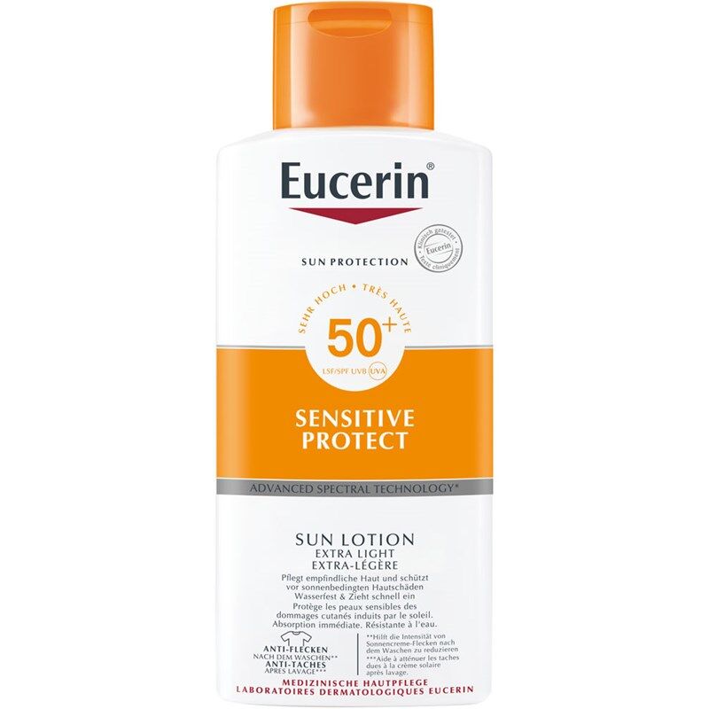 Eucerin Sun Protection Sensitive Protect SPF50 Sun Loción Corporal Extra Ligera 400mL SPF50+