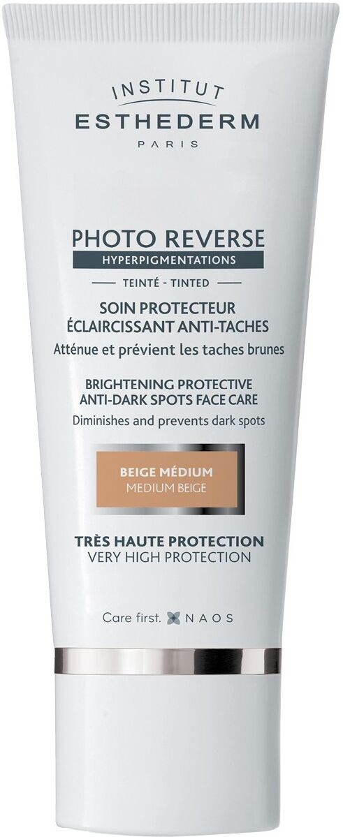 Institut Esthederm Solaire Photo Reverse Depigmenting Sunscreen with Color 50mL Medium Beige