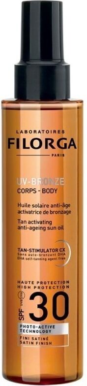 Filorga Aceite corporal bronceador UV SPF30 Activador del bronceado y antienvejecimiento 150mL SPF30