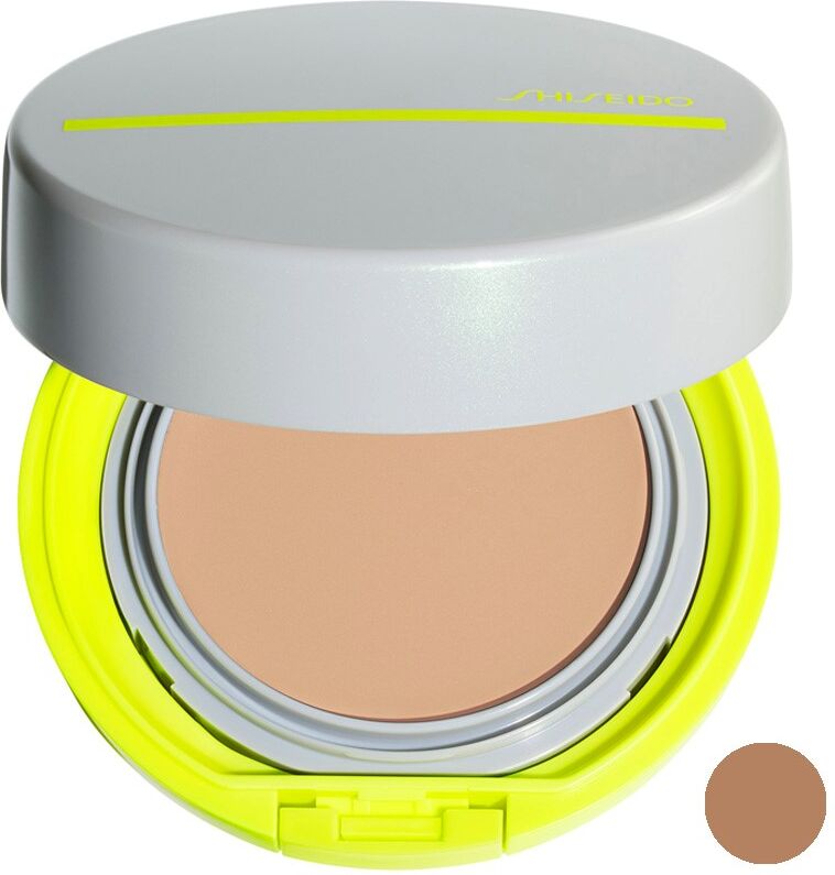 Shiseido Protector solar compacto deportivo Bb SPF 50 + Wetforce con color 12g Very Dark SPF50