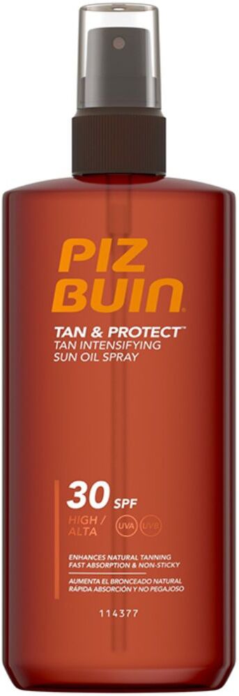 Piz Buin Spray aceite solar intensificador Tan &amp; Protect 150mL SPF30