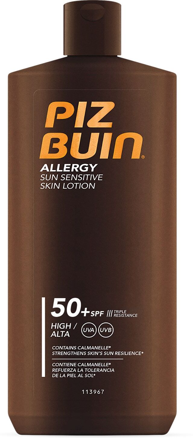 Piz Buin Alergia Piel Sensible al Sol Loción Corporal Protección 200mL SPF50+