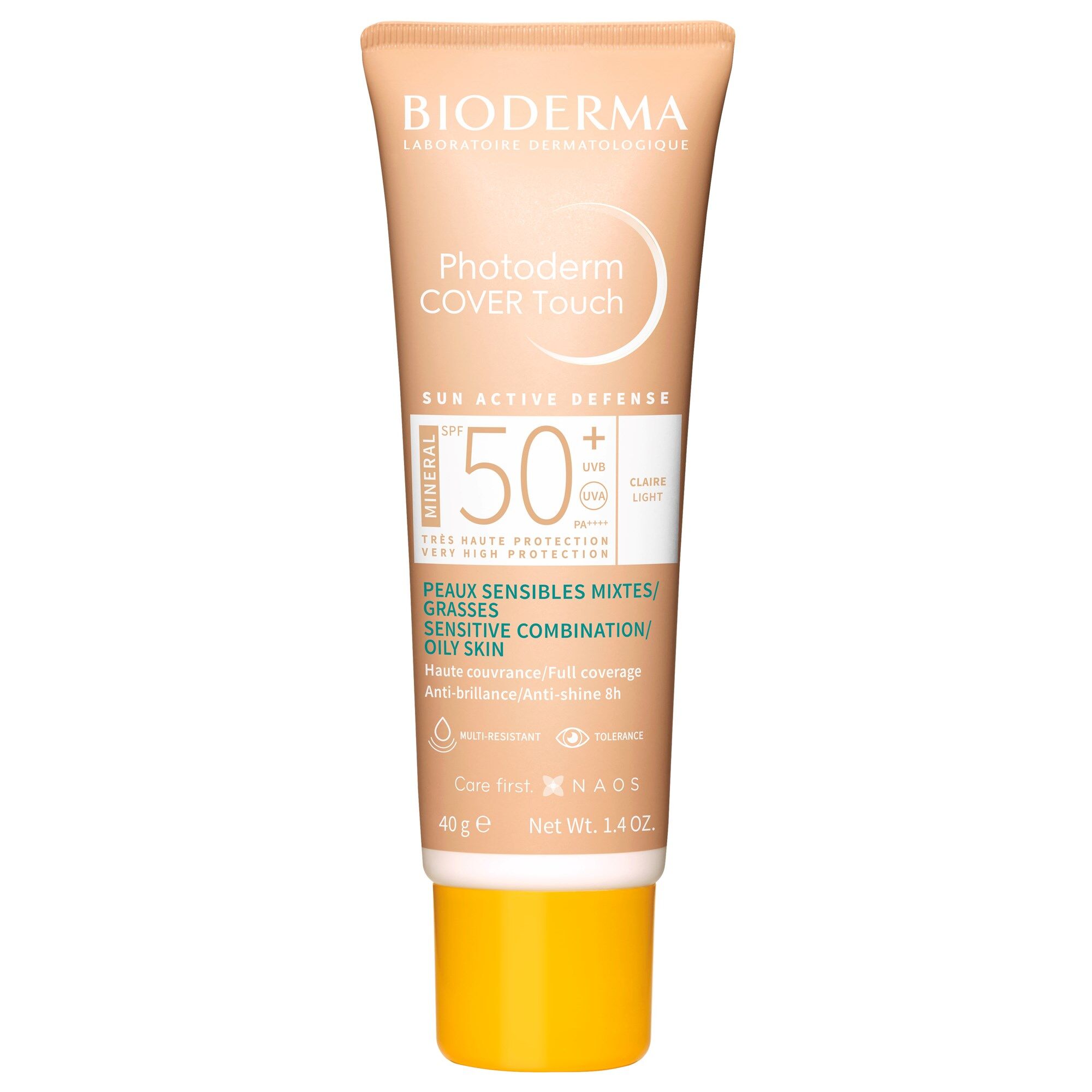 Bioderma Protector solar Photoderm Cover Touch SPF50+ Tinte Mineral 40g Mineral Light SPF50