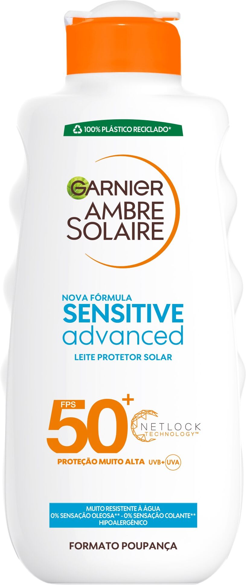 Garnier Ambre Solaire Sensitive Leche Corporal Avanzada SPF50 400mL SPF50+