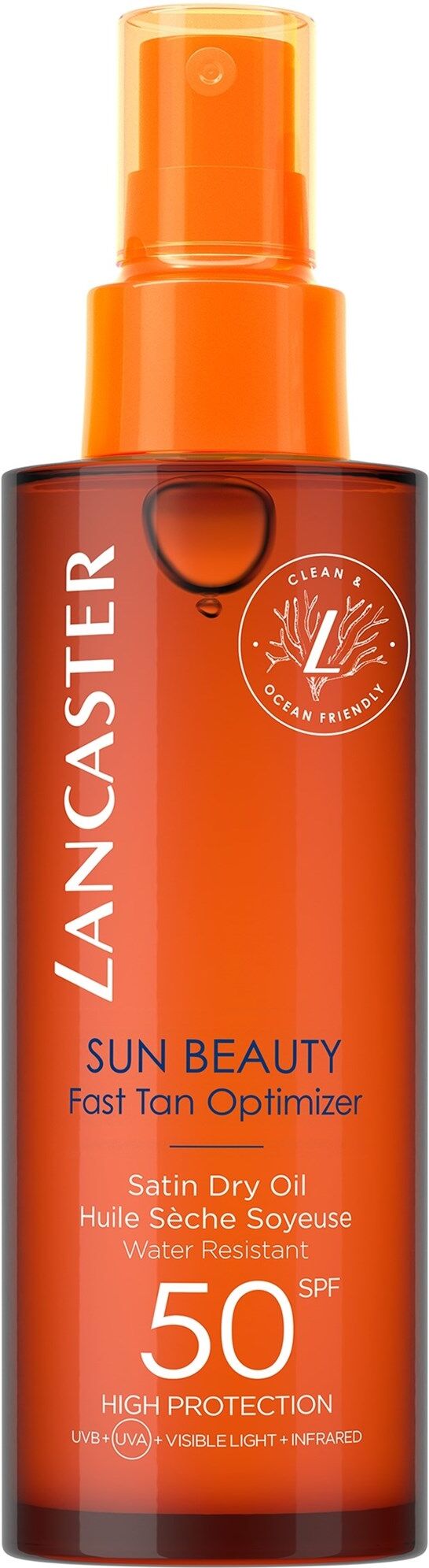 Lancaster Aceite seco satinado Sun Beauty Fast Tan Optimizer SPF50 150mL SPF50