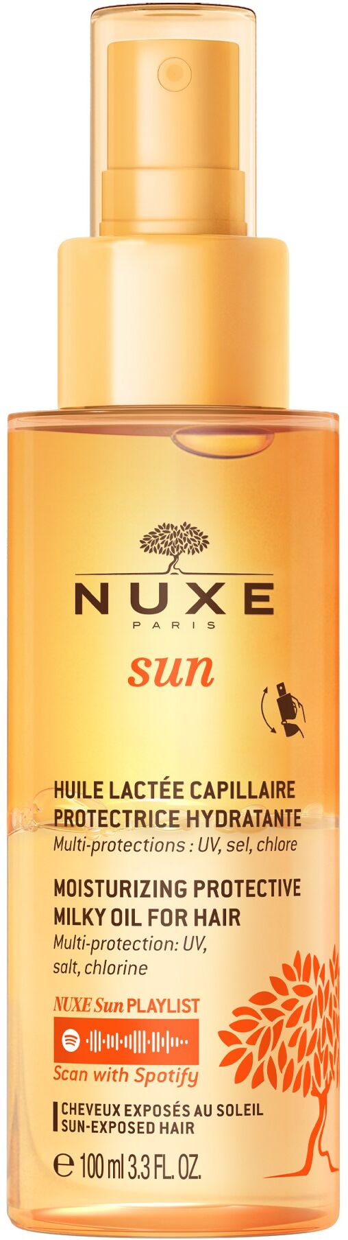 Nuxe Aceite Lácteo Protector Hidratante para El Cabello 100mL