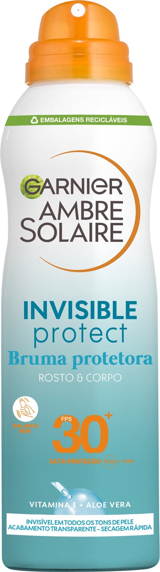 Garnier Bruma protectora invisible Ambre Solaire SPF30 200mL SPF30