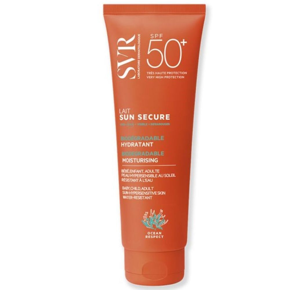 SVR Leche hidratante Sun Secure SPF50 + para rostro y cuerpo 100mL SPF50+