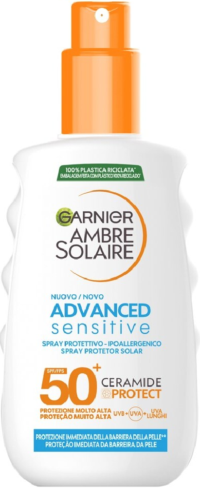 Garnier Spray Corporal Avanzado Ambre Solaire Sensitive 200mL SPF50+