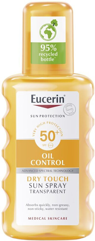 Eucerin Sun Protection Oil Control SPF50 Sun Spray Transparente Toque Seco 200mL SPF50+