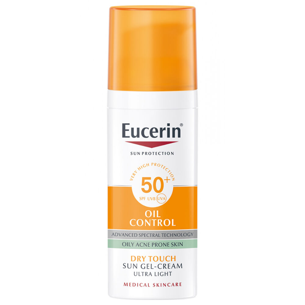 Eucerin Sun Protection Gel-Crema Solar Oil Control Toque Seco 50mL No Color SPF50+