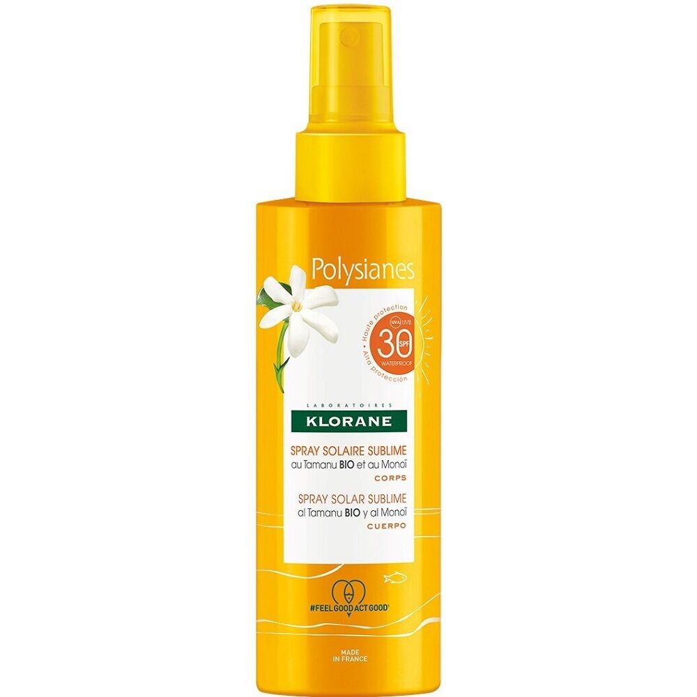 Klorane Spray solar sublime Polysianes 200mL SPF30