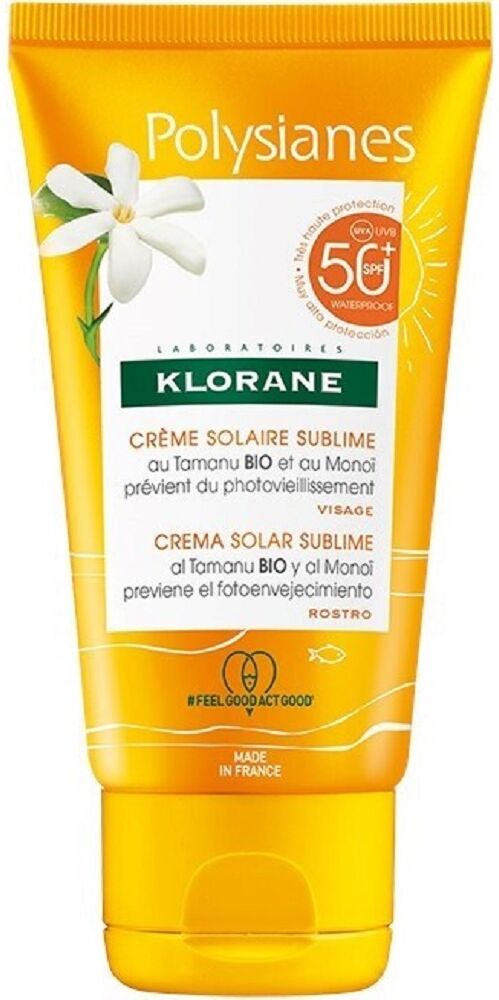 Klorane Crema solar sublime Polysianes 50mL SPF50