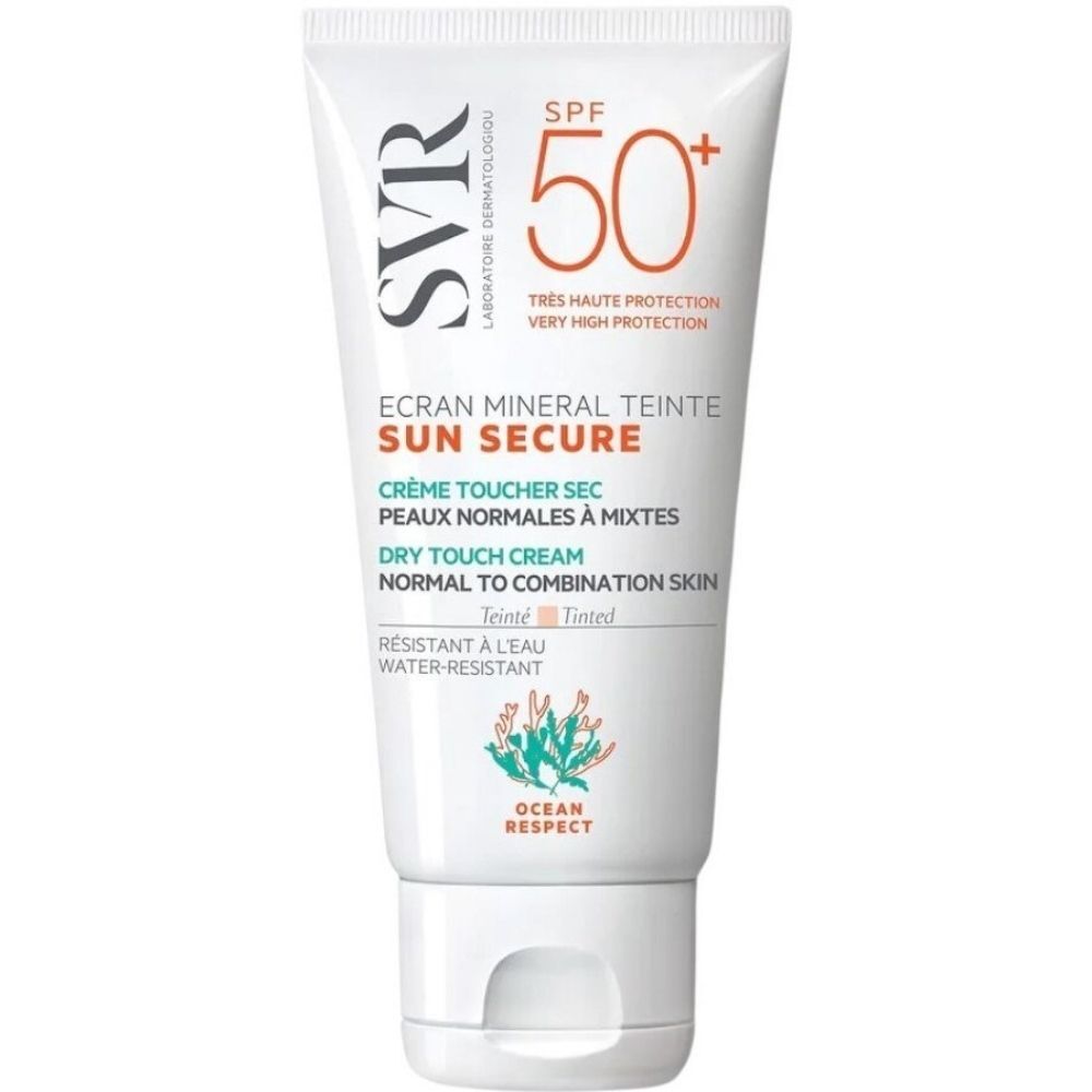 SVR Crema con color mineral Sun Secure para pieles normales a mixtas 50mL