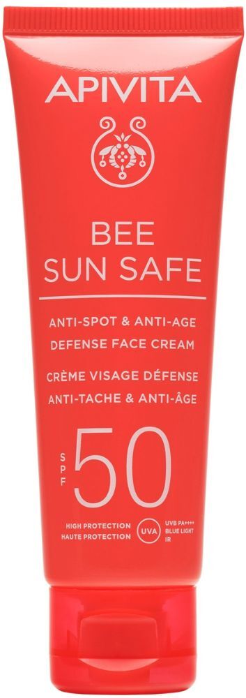 Apivita Bee Sun Safe Crema facial antimanchas y antiedad Sp50 50mL No Color SPF50