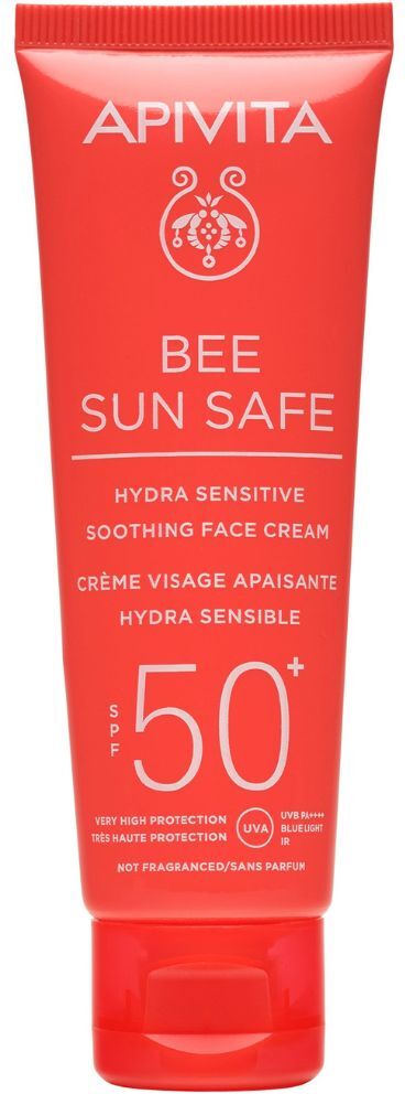 Apivita Bee Sun Safe Hydra Crema facial calmante sensible SPF50 50mL SPF50