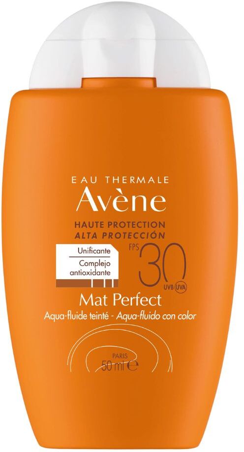 Avène Aqua-Fluid Mat Perfect Protector solar con color SPF30 50mL Tinted SPF30