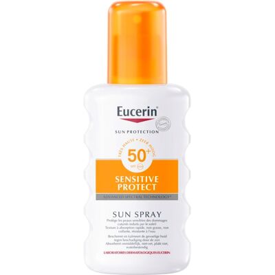 Eucerin Sun Protection Sensitive Protect SPF50 Spray solar corporal Piel sensible 200mL SPF50+ Eucerin Sun Protection Sensitive Protect SPF50 Spray solar corporal Piel sensible 200mL SPF50+
