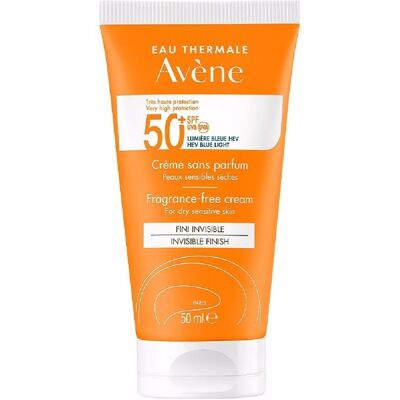 Avène Crema de muy alta protección SPF50 + sin perfume 50mL SPF50+ Avène Crema de muy alta protección SPF50 + sin perfume 50mL SPF50+
