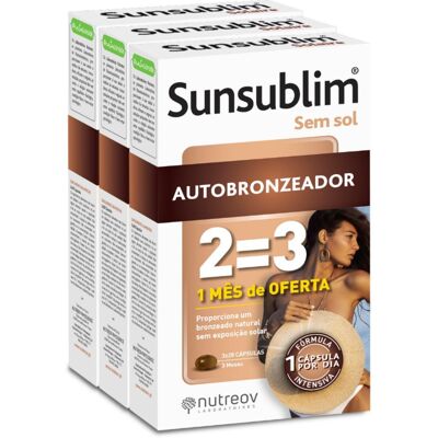 Nutreov Sunsublim Complemento alimenticio autobronceador sin sol Nutreov Sunsublim Complemento alimenticio autobronceador sin sol
