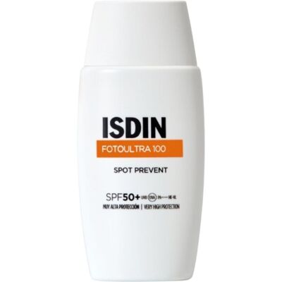 Isdin Fotoultra 100 Spot Prevent Fusio N Fluid SPF50 51mL No Color SPF50+ Isdin Fotoultra 100 Spot Prevent Fusio N Fluid SPF50 51mL No Color SPF50+