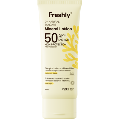 Freshly D Natural Suncare Loción Mineral Corporal SPF50 100mL SPF50 Freshly D Natural Suncare Loción Mineral Corporal SPF50 100mL SPF50