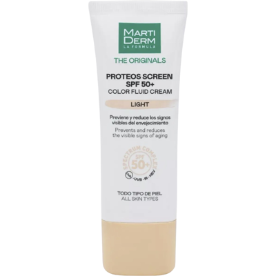 Martiderm The Originals Proteos Screen Fluid Crema Tintada SPF50 40mL Clair SPF50+ Martiderm The Originals Proteos Screen Fluid Crema Tintada SPF50 40mL Clair SPF50+
