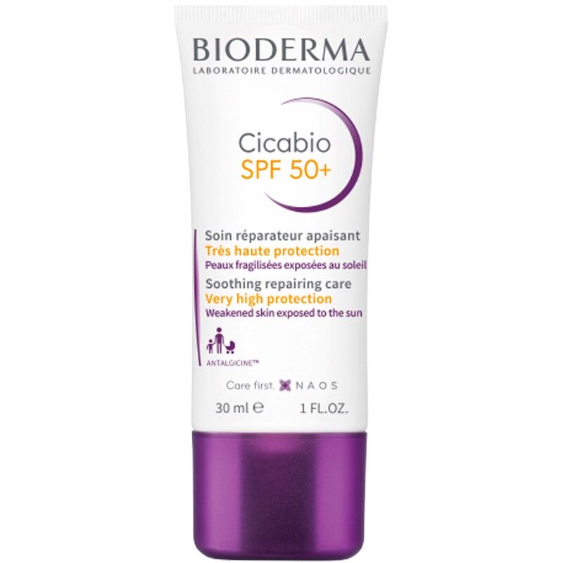 Bioderma Cicabio SPF50 Crema reparadora para pieles dañadas expuestas al sol 30mL SPF50
