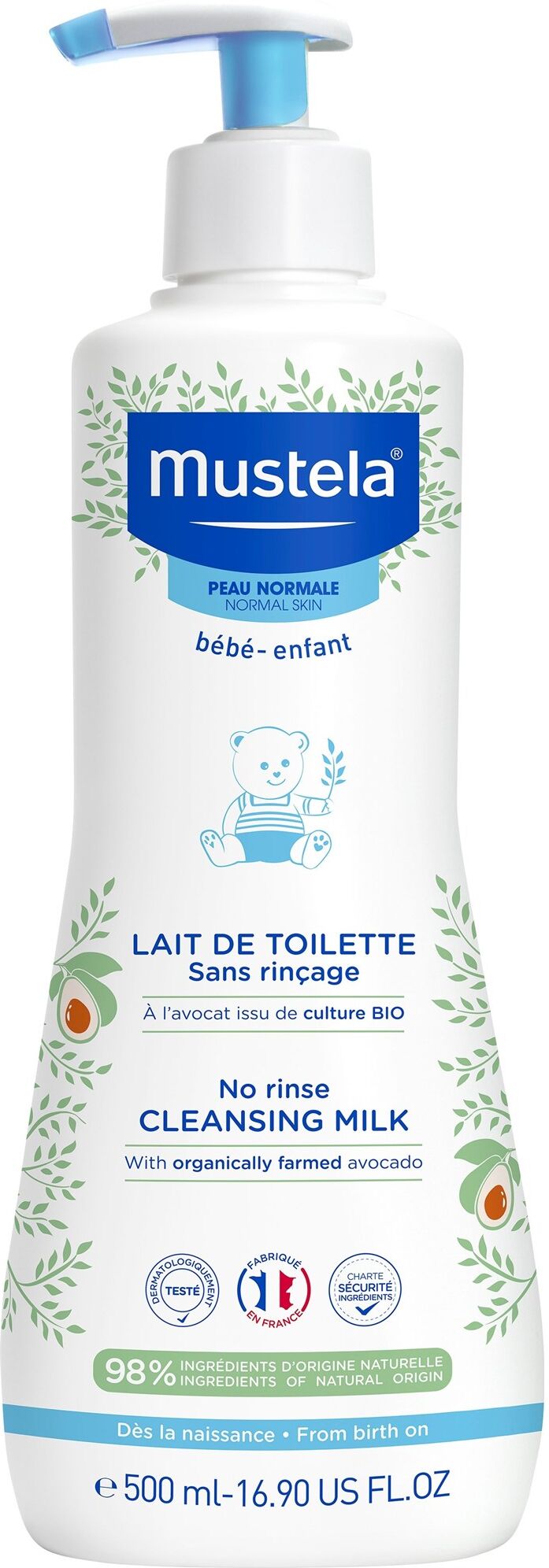 Mustela Leche limpiadora 500mL