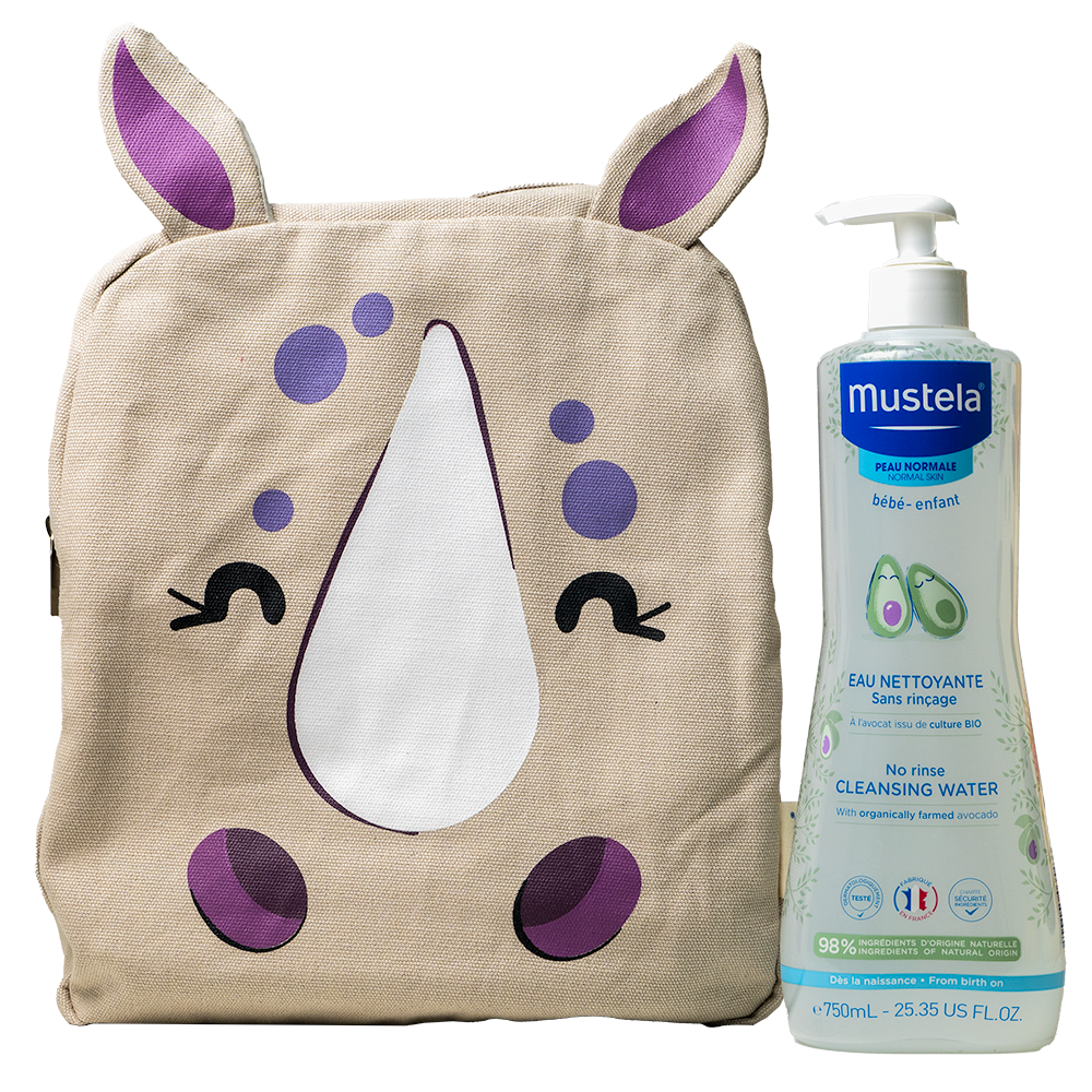 Mustela Agua limpiadora sin aclaradoAgua limpiadora sin aclarado 750 ml Mochila 1&nbsp;un.