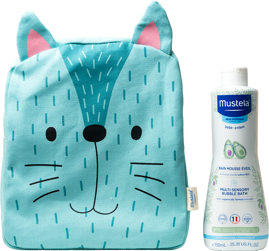 Mustela Baño de Burbujas MultisensorialBaño de burbujas multisensorial 750 ml Mochila 1&nbsp;un.