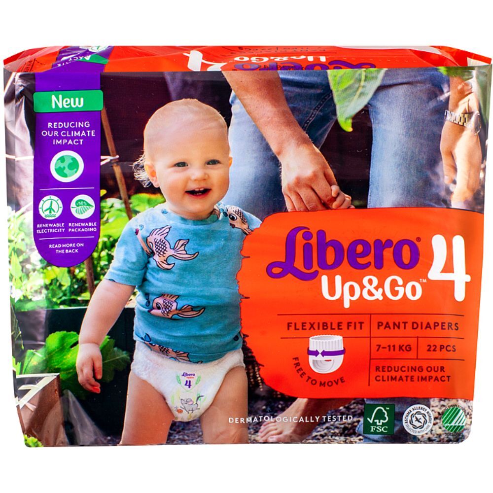 Libero Pañales Up &amp; Go 22&nbsp;un. Size 4 (7-11 kg)