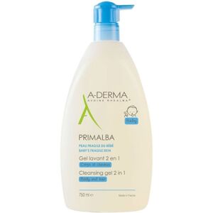 A Derma Primalba Gel Limpiador Suave Cabello y Cuerpo Bebé 750mL