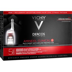 Dercos Aminexil Clinical 5 Ampollas Hombre Multi Target Anticaída 21 un.